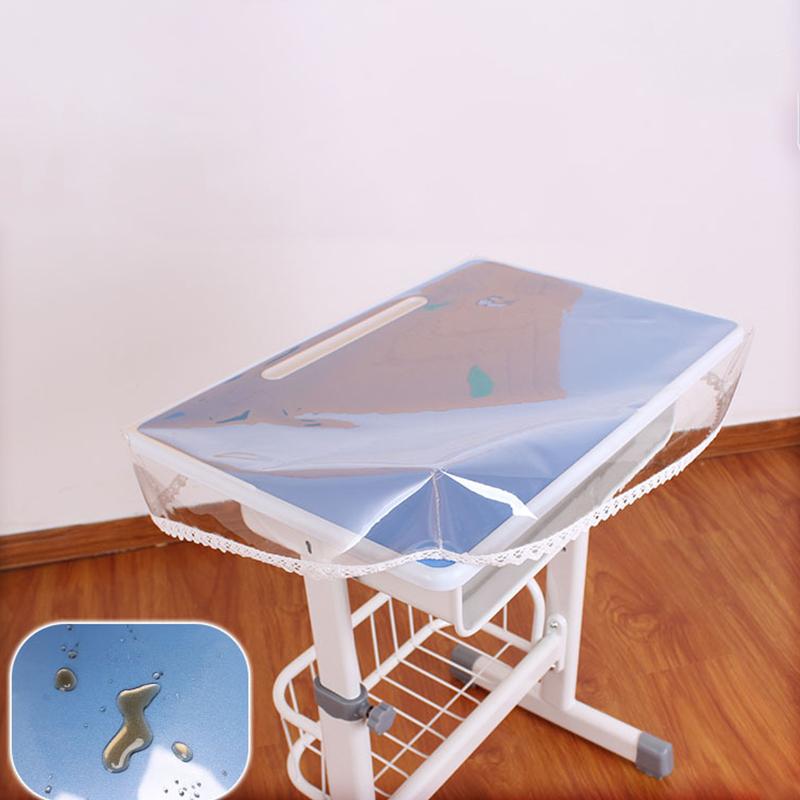 PVC Transparent Table Protective Cover Tablecloth Students Table Mat Desk Pad Waterproof Oil-proof Primary School Desk Cover