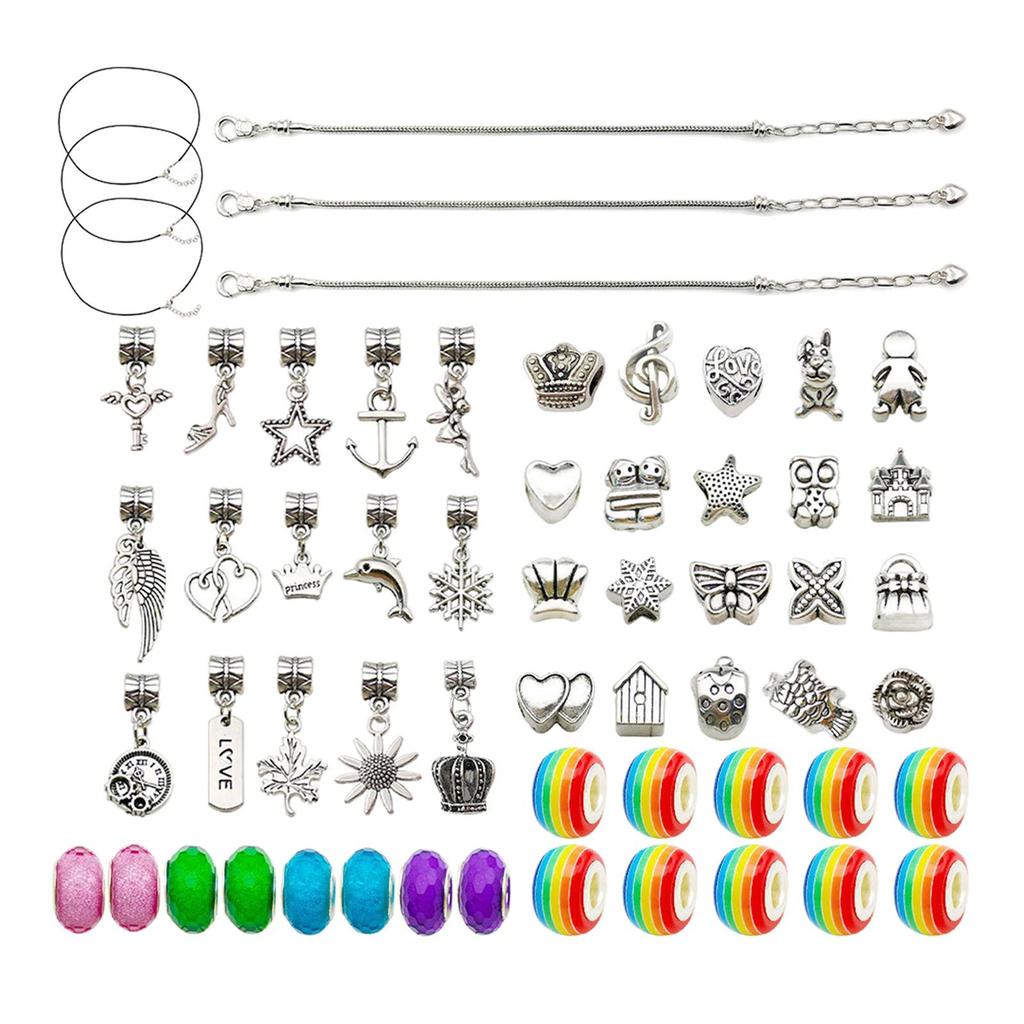 DIY Bracelet Making Kit Charms Necklace Jewelry Supplies Beads Craft Kits