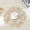 New Lotus-Shaped Heat-Resistant Placemat Decorative Washable Table Pad Coasters For Home Party Wedding Decoration