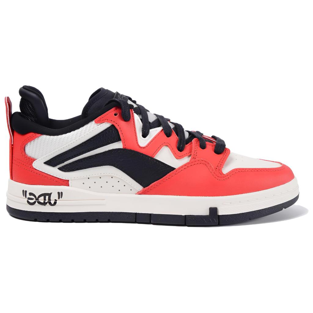 Li Ning JDG Team Comfortable Fashion Casual Versatile Non-Slip Shock Absorbing Wear-Resistant Low-Top Sneakers Men Sneakers White Red AECU041-4