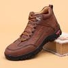 Men's Large Size Martin Boots - New Autumn/Winter Style, Outdoor Casual Handmade Short Boots for Mountaineering