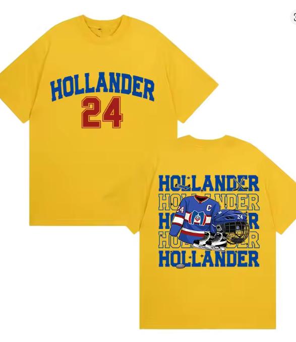 Heated Rivalry 100Cotton Unisexs Shirt Jersey Commemorative Tshirt Summer Shane Hollander 24 Short Sleeve Unisex Streetwear Shirt