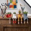 Fioriera Decorativa Seduta a Forma Umana in Resina, Fioriera Creativa con Gambe, Gambuta per Vaso Pianta Piccola da Interno, Succulente e Piante da Casa