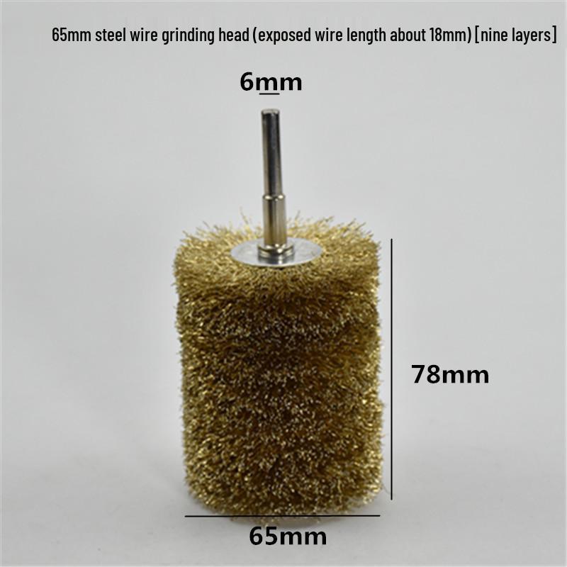 Electric Steel Wire Brush with Handle - Rust Removal, Polishing, and Cleaning.