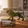 Lion Figurine Decorative Animal Ornament Glossy for Office