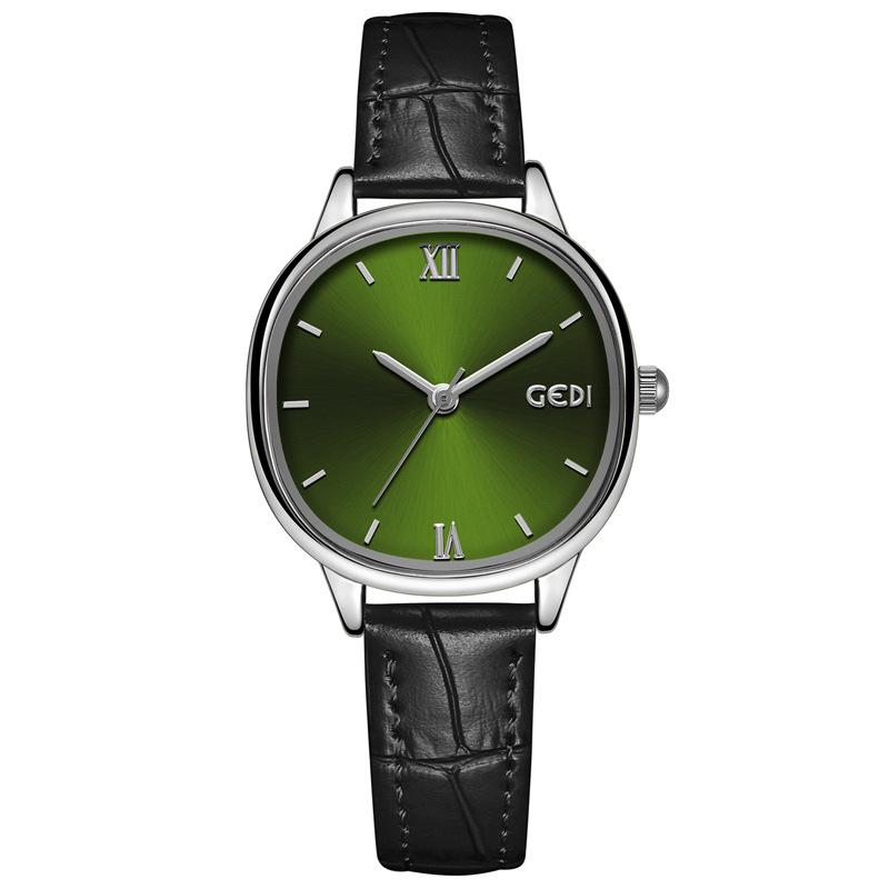 Premium Fritillary Plate Quartz Women'S Watch Fashion Versatile Leather Watch Women'S Simple Niche Waterproof Watch