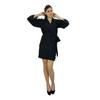 Bimba Women Short Solid Belt Robe Soft Modal Cotton Wrap Round Plain Bath