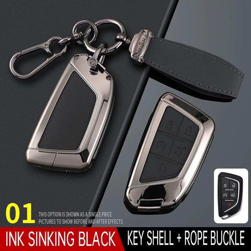 Styling Mouldings For Cadillac XT6 XT5 CT6 CT5 XT4 Men's Women's Bag Buckle Car Key Cortex Car Key Case Cover Protector Shell Fo