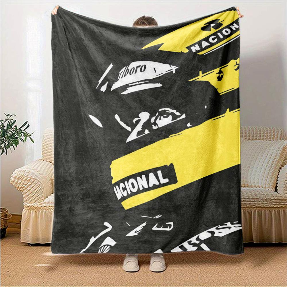 Ayrton Senna Decke, Hohe Qualität, Bequem für alle Jahreszeiten, Heimdekoration, Wärme und Komfort