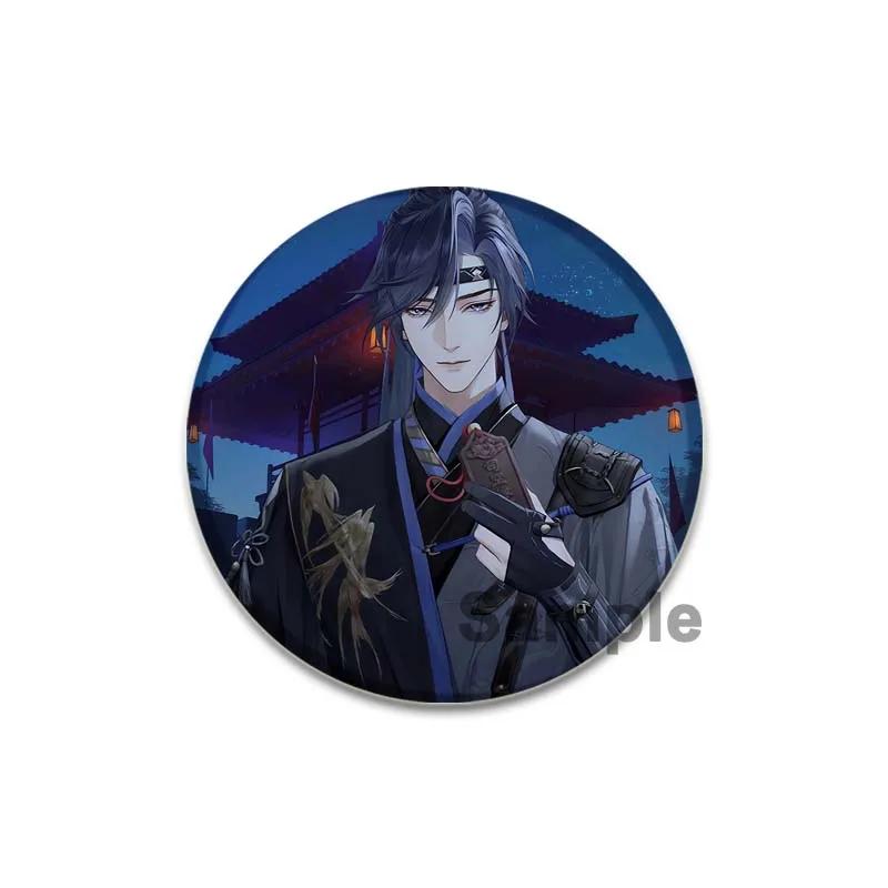 32/44/58mm Handmade Tinplate Plastic Badge Ashes of The Kingdom Brooches for Collar Clothes Backpack Jewelry Fans Gifts Card Games