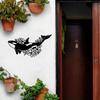 Whale Mural Marine Life Metal Silhouette Home Decor Outdoor Wall Art Craft Halloween Christmas New Year Gift