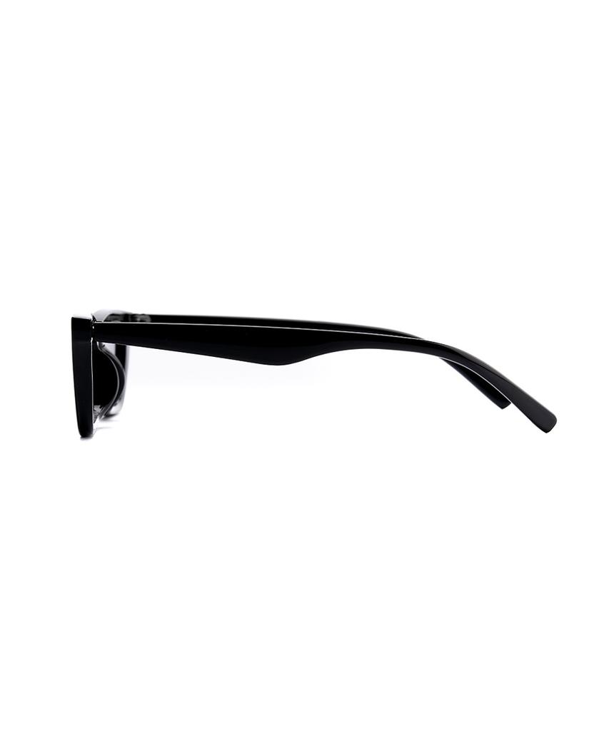 Lukadiseu Ls17 Rochio Retro Square Cat-Eye Sunglasses Vantablack