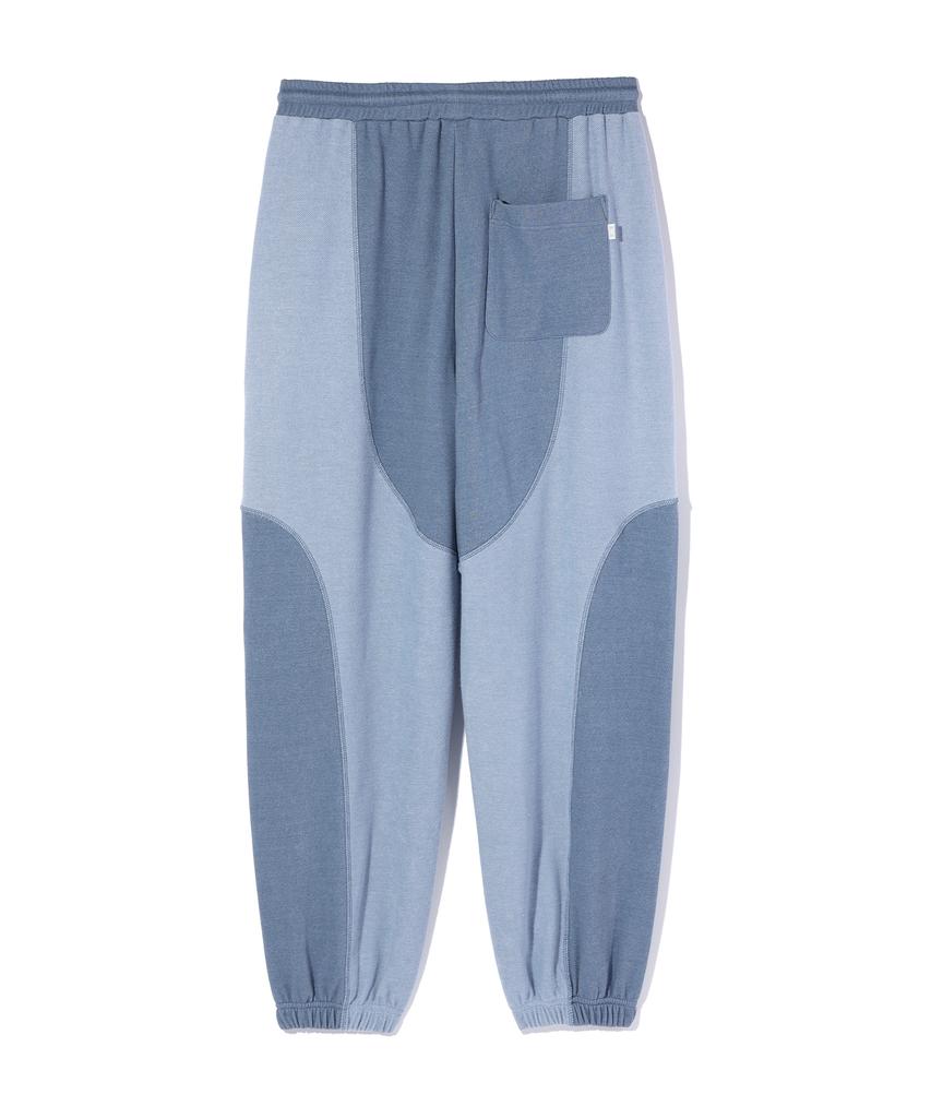 CRITIC Incision Pigment Jogger Sweatpants Blue