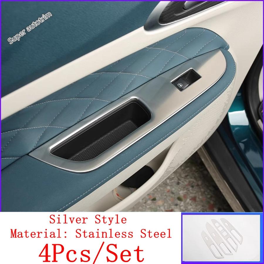 Dashboard Air AC Vent / Glove Box / Window Lift / USB Panel Cover Trim For GWM Ora Good Cat  - 2024 Stainless Accessories