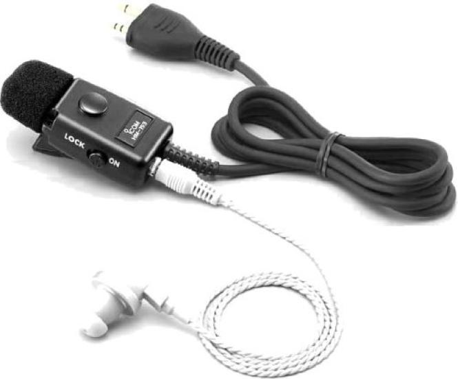 

Icom HM-153 Black Tie Clip Microphone, Standard