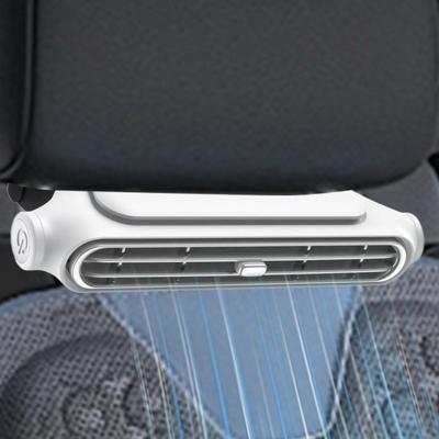 Car Seat Fan USB 3 Speeds Portable Headrest Fan Automotive Auxiliary Parts for Boat RV Camping Hot Weather Outdoor Activities