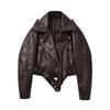 2025 Autumn/Winter Retro Fashion Women's Short Motorcycle Jacket