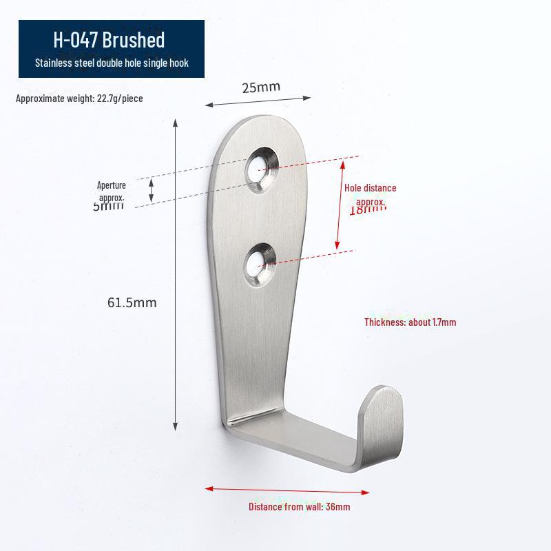 

Черный настенный крючок из нержавеющей стали для ванной комнаты, кухни или двери