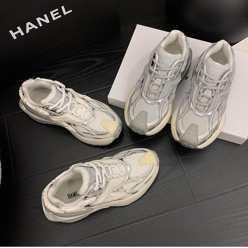 Neue Dad Shoes Chamäleon Serie Dad Shoes Sommer Atmungsaktive und Bequeme Mesh-Sneaker Mecha Schuhe