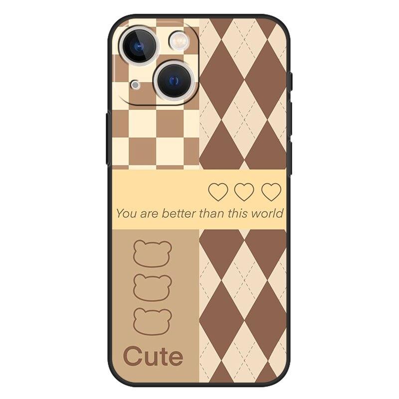 Case for Iphone 11 13 12 Pro Max Cover Xr 7 8 Plus Funda XS X 14 5 5s SE2020 Coque Luxury Nice Design Pattern