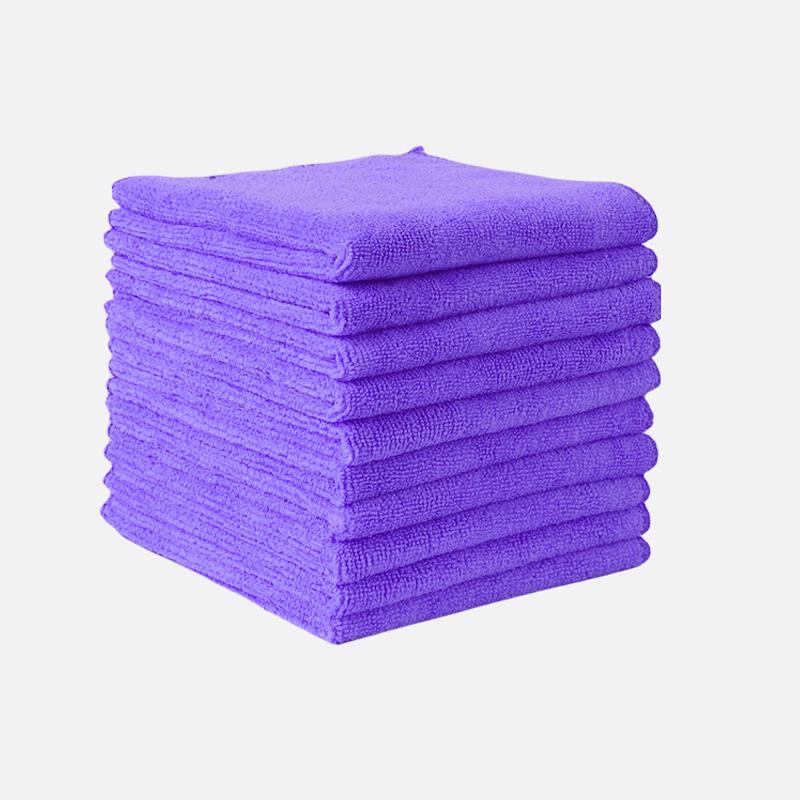 

20 шт. многоразовые салфетки для сушки и чистки, бытовые кухонные полотенца, автомобильные полотенца из микрофибры, тряпки для мытья посуды, полотенца для мытья посуды, инструмент для чистки 10PC фиолетовый