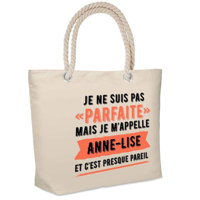 Sac de plage - PLANETEE - Anne-Lise Parfaite - Coton - Grande contenance - Imprimé en France