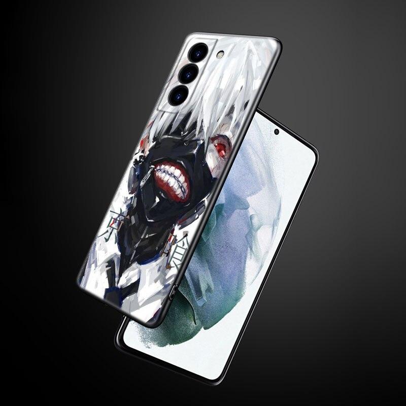 Anime Tokyo Ghoul Phone Case For Samsung Galaxy S22 Pro S21 S20 Ultra FE S10 Lite 5G S10E S9 S8 Plus Soft TPU Black Cover