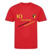 Red Child Foot T-shirt - Belgium Supporter Collection - 100% Polyester - - Red
