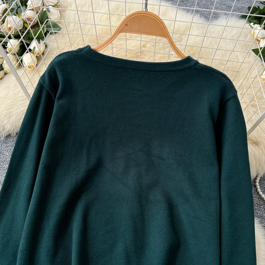 Autumn Winter Women Vintage Jacquard Knitted Sweater Trouser Two Piece Set Full Sleeve Pullover Tops and Wide Leg Pant Tracksuit