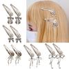 Simple Bowknot Hairclip for Girl Metal Hair Clip Side Pin Lady Hair Styling Tool 2000s Women Hairpin Hair Decoration