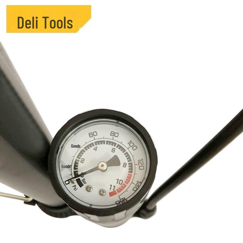 Deli Dual Pressure Air Pump with Gauge