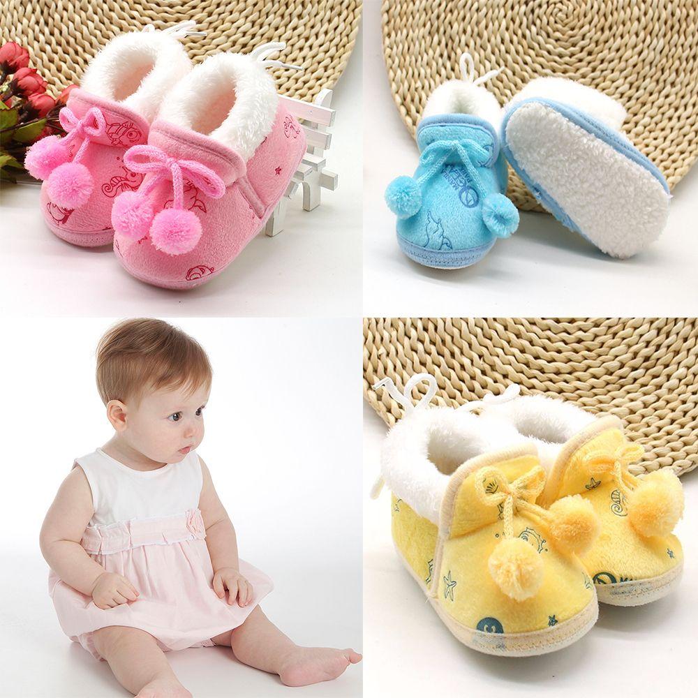 

Toddler Infant First Walkers First Walkers Baby Shoes Winter Boots Bowknot
