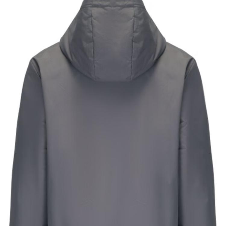 Emporio Armani Ea7 Fw24 Solid Color Letter Logo Printed Hooded Zip Long Sleeve Jacket Men jackets Gray 8NPB21-PNFZZ-1992