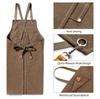 Kitchen Thicken Canvas Apron For Woman Men Waterproof Stain-Resistant With Pockets Cooking Apron Woodworking Painting Work Apron