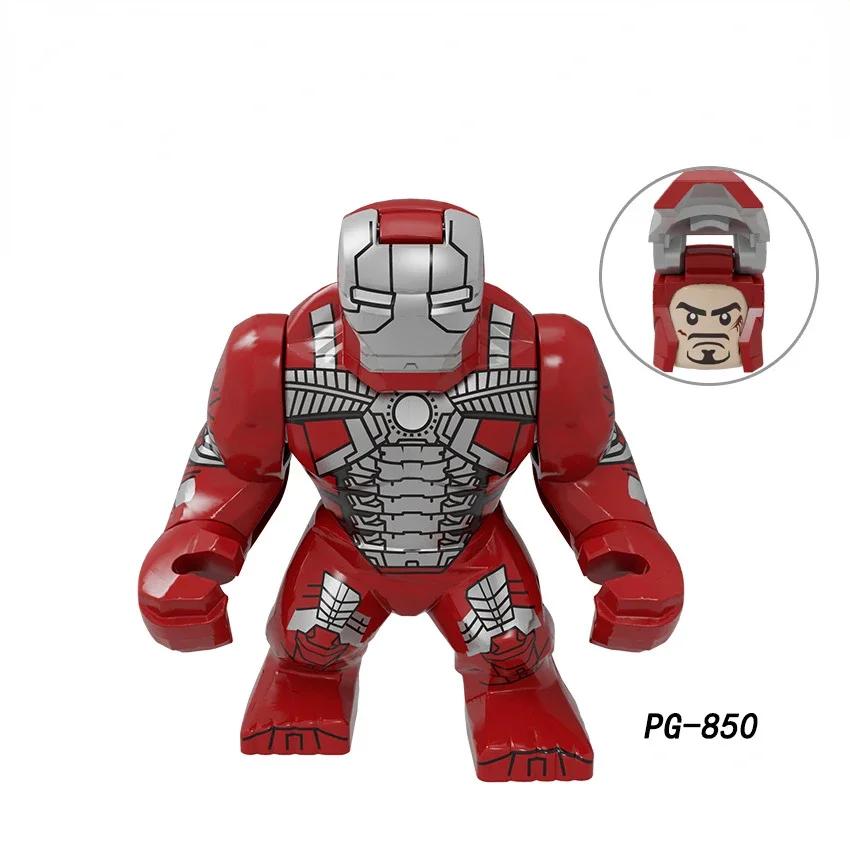 Action Figure: Marvel Mini Block Figurine Superhero Series Iron Man Spider Man Combination Block Children's Puzzle Toy Gift