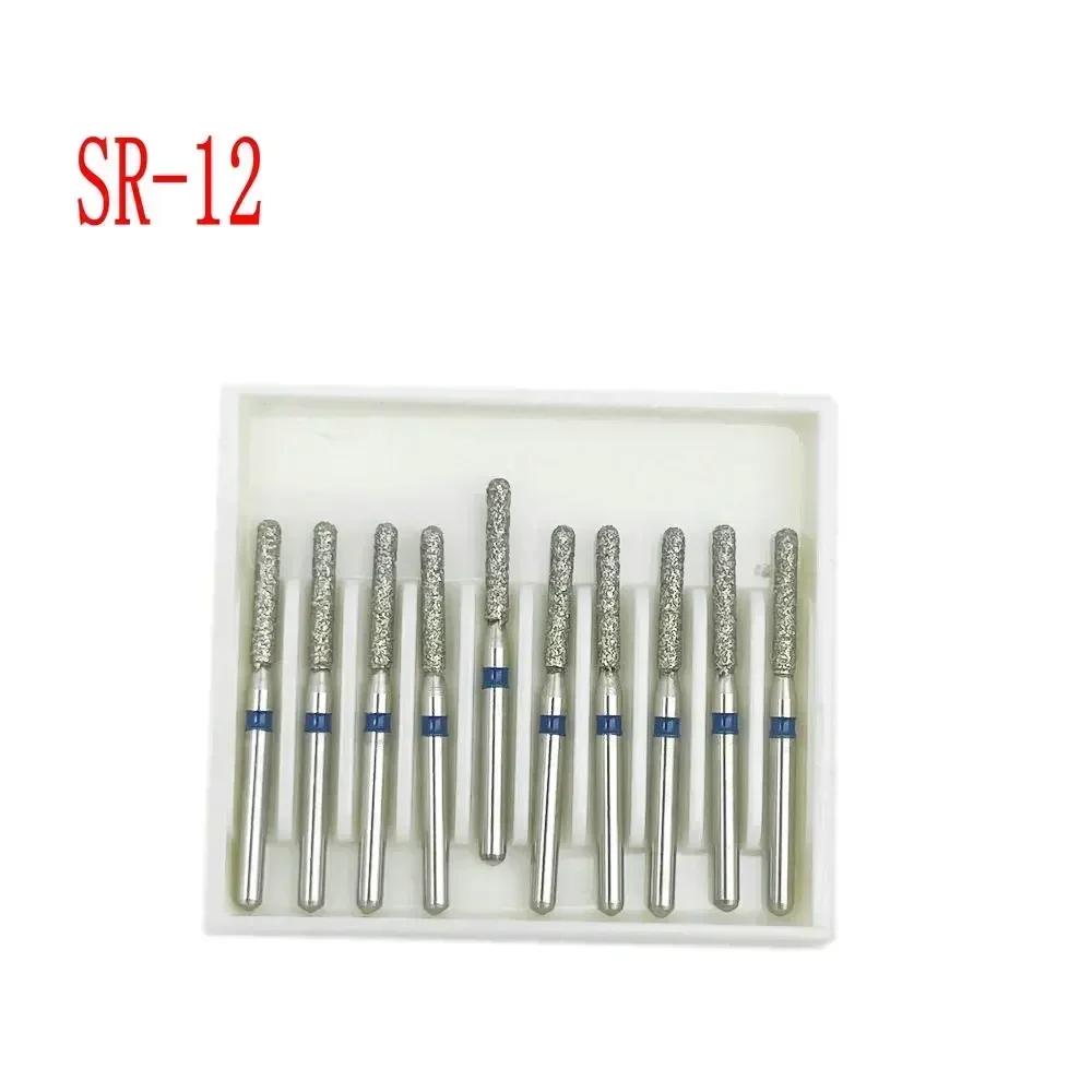 10pcs/box Dental Diamond Burs Drill FG Diamond 1.6mm Shank for High Speed Handpiece Burs
