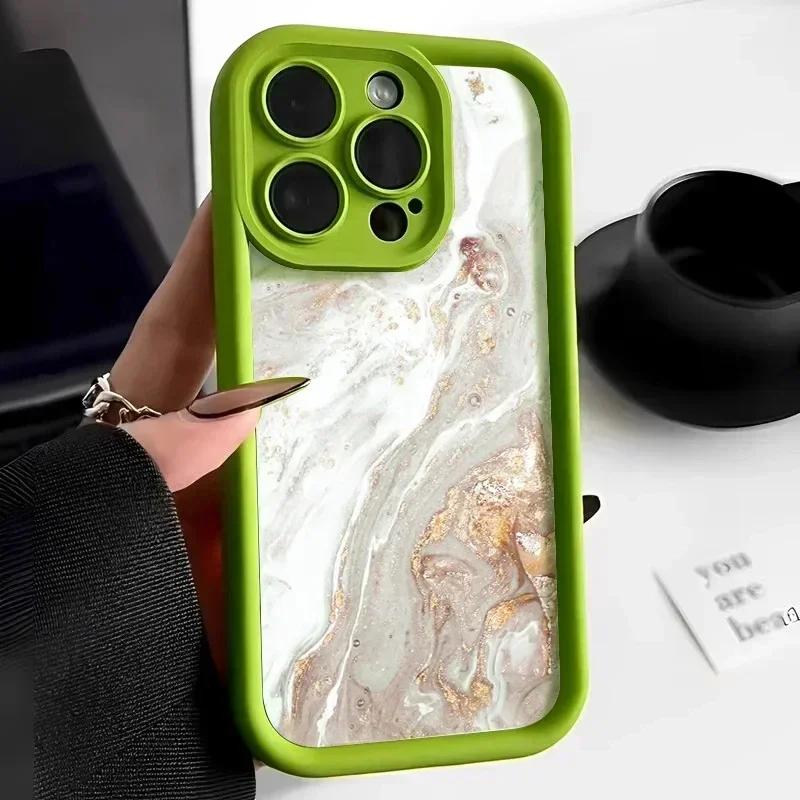 Marble Pattern Phone Case For iPhone 15 Pro Case for iPhone 11 12 13 14 Pro Max Mini XR XS 7 8 Plus SE2 Matte Shockproof Cover