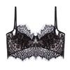 Womens Lace U-Back Bralette With Soft Underwire Thin Cup 3/4 Coverage Sexy Backless Lingerie Daily Wear