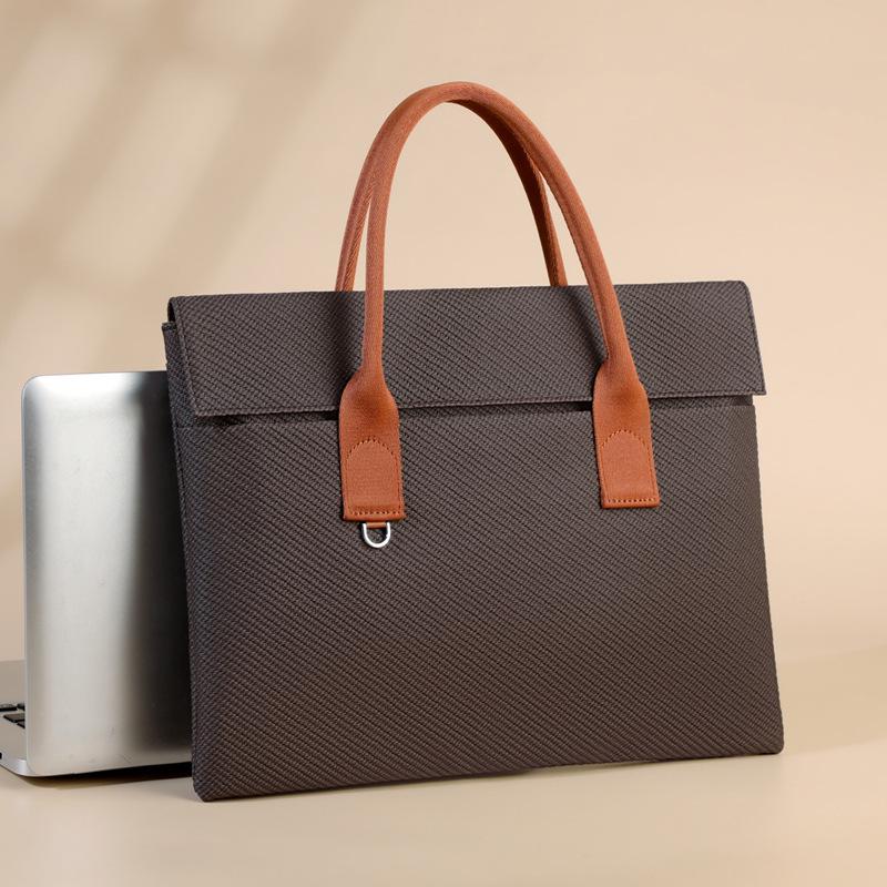 17-inch Lightweight Japan-Korea Laptop Commuting Handbag with Printed Logo