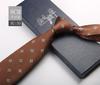 Tie Men'S Formal Wear British Retro Brown Striped 8Cm Hand Style Student Work Professional Wear