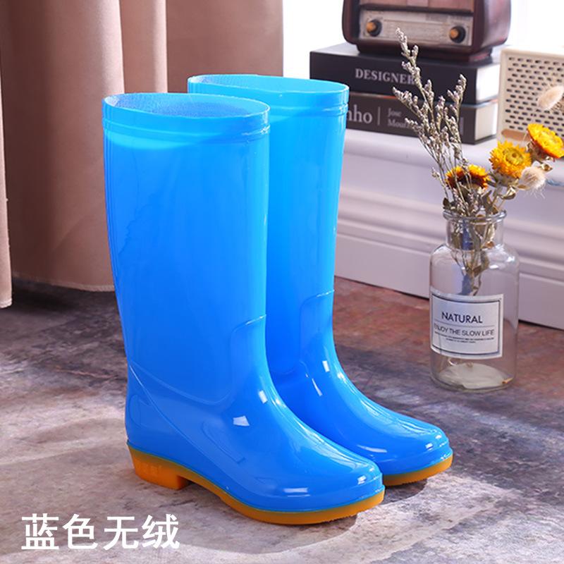 beef tendon sole high tube rain shoes women's winter non-slip velvet thermal rubber shoes overshoes waterproof rain boots water shoes women