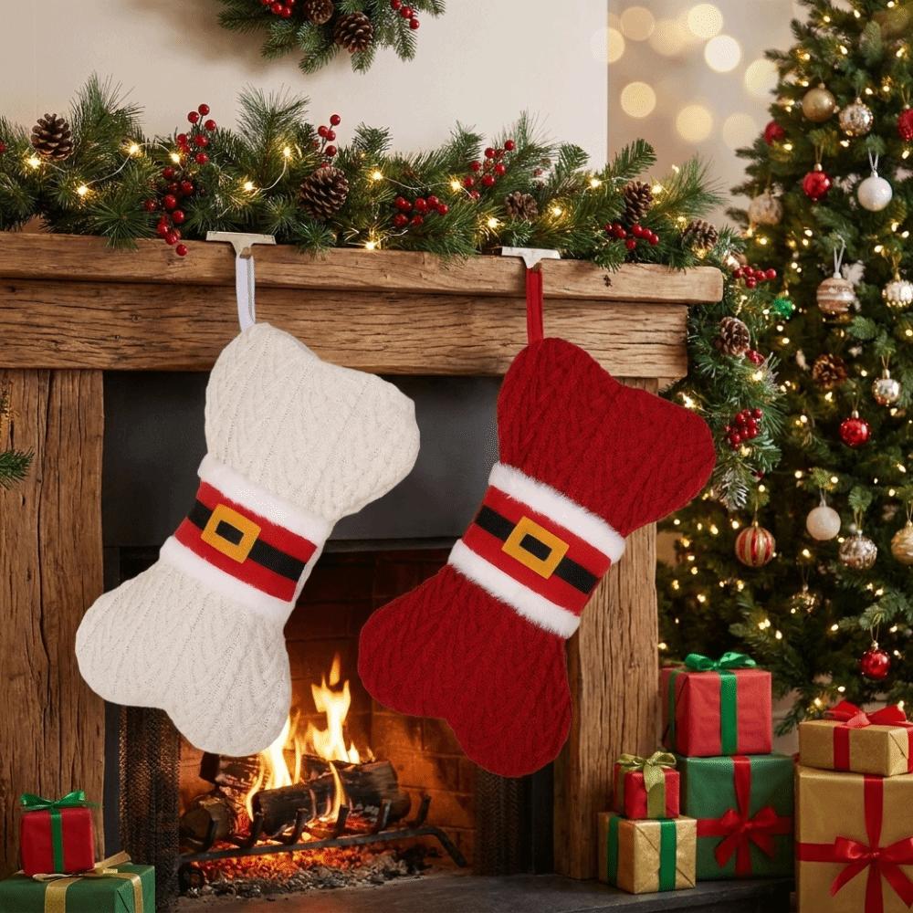Creative Christmas Candy Bags Cute Christmas Stocking Sock Pendant Xmas Gift Bag Christmas Tree
