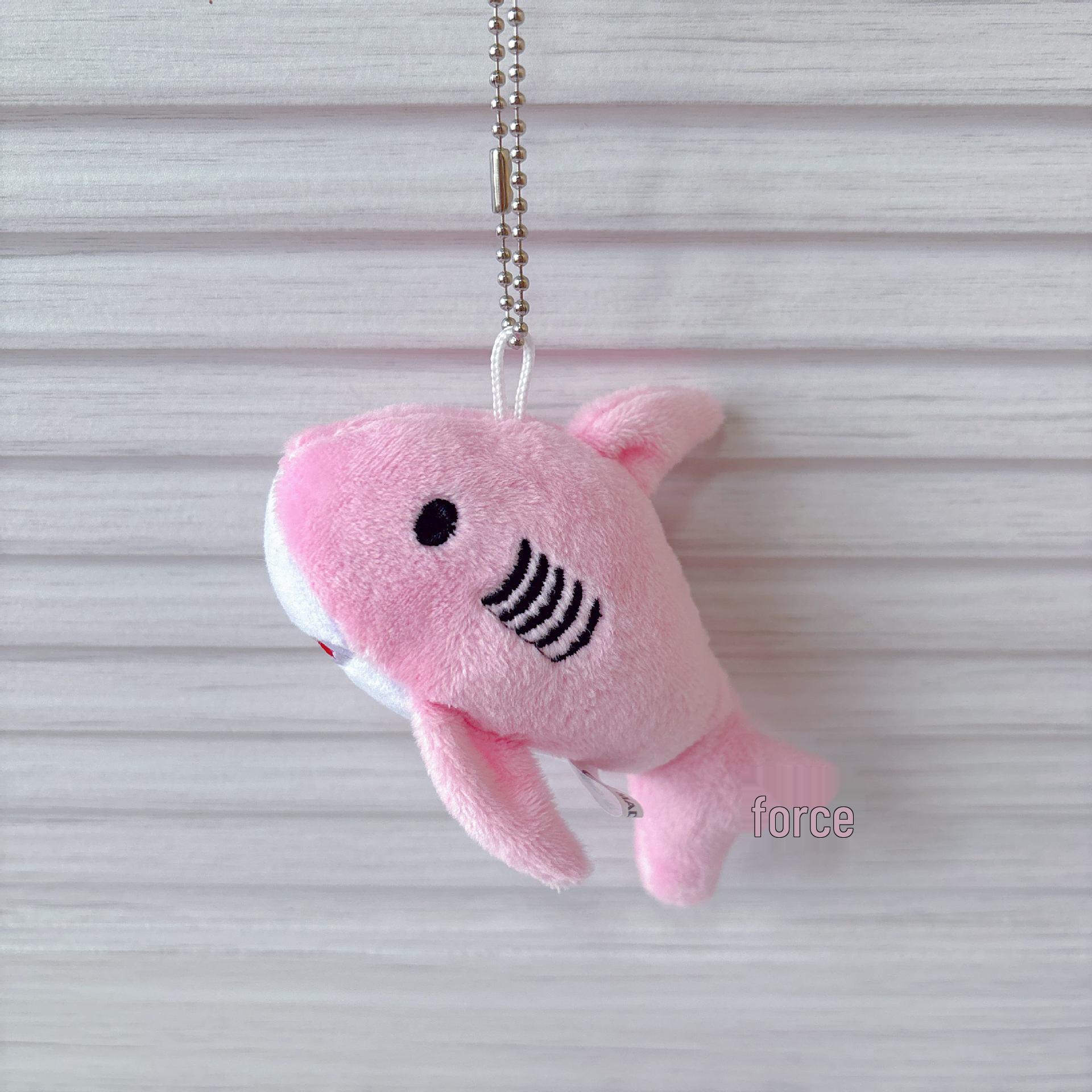 Cute Shark Plush Whale Keychain Toy - Marine Life Bag Charm Doll Length 12 cm