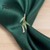 Brooch Pin for Women, Three-Dimensional Green Bamboo Shape Pin with Enamel Leaves, Outfit Badge for Necklines Scarves Bags