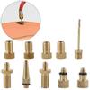 10Pcs Bike Tire Valve Adapter,   Valve Adapter French Brass Conversion Set for Nozzle Nozzle Tool   Tool