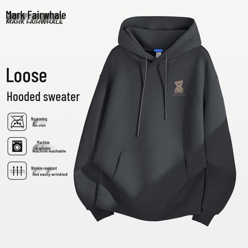 

Mark Fairwhale Men s 2025 Autumn Little Bear Hooded Sweatshirt M