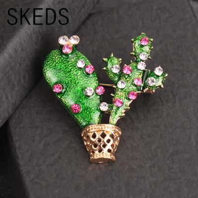 SKEDS Creative Design Badges New Plant Brooch Cactus Corsage Popular Simple Temperament Versatile Sweater Accessories