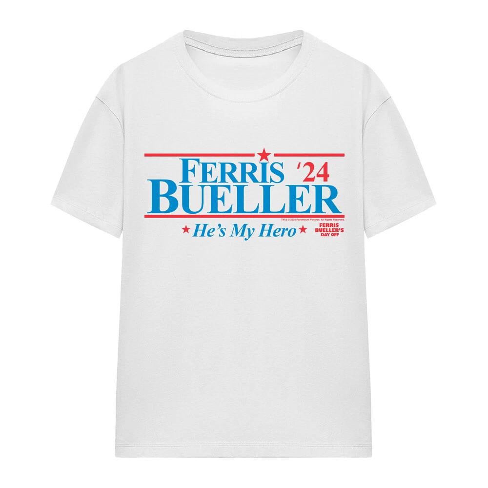 

Ferris Bueller 2024 President Ladies T-Shirt S-2XL, White S