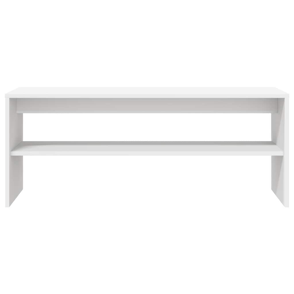 TV Cabinet White 100 X 40 X 40 Cm Particleboard