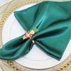 Elegant Holiday Dinner Napkin Rings Nutcrackers Design Alloy Metal Christmas Decors Elegant Alloy Napkin Holders